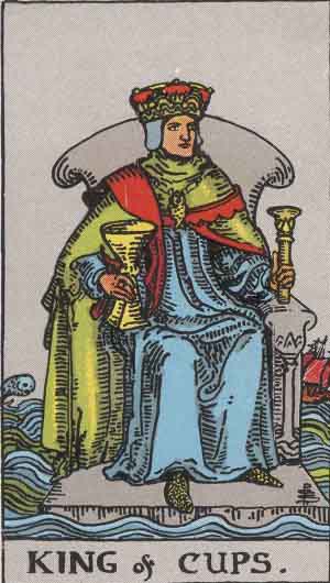 Rider-Waite-Smith illustration for King of Cups
