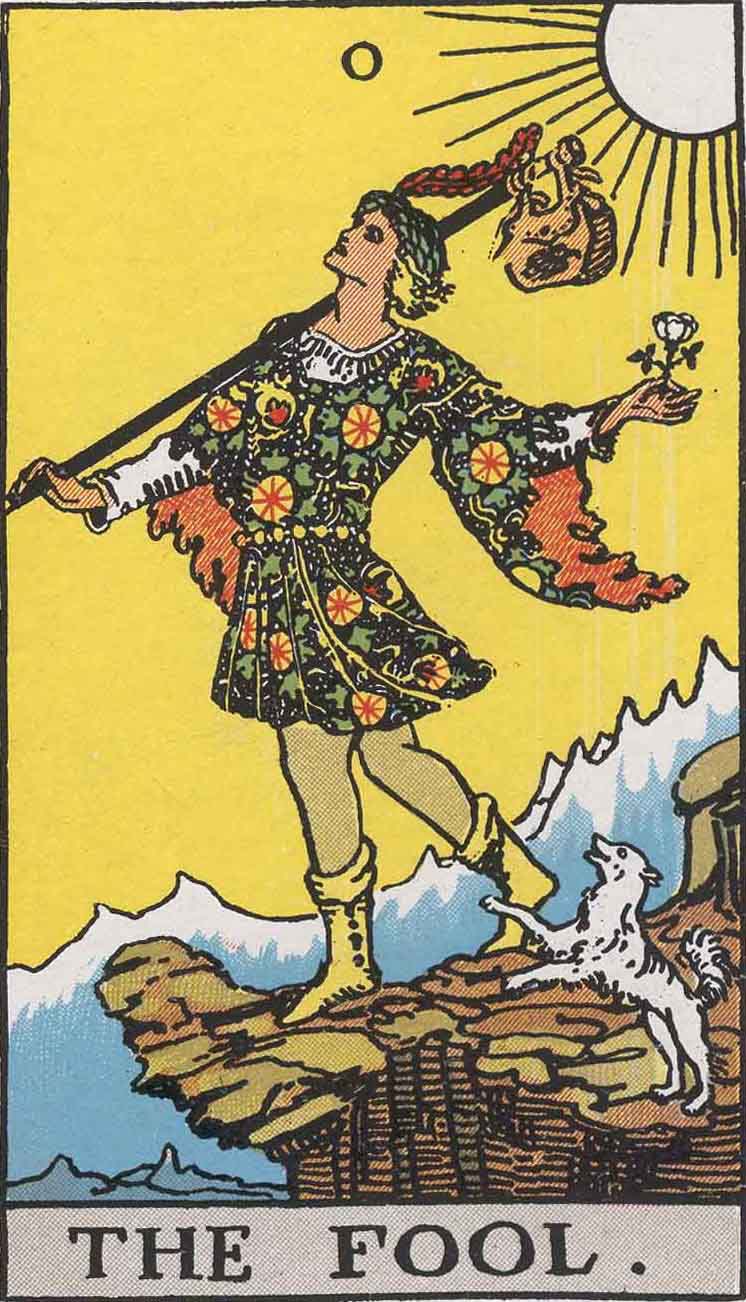 Rider-Waite-Smith illustration for The Fool