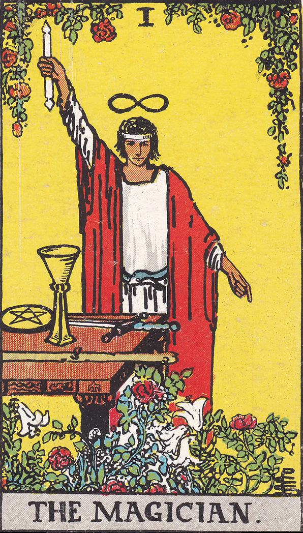 Rider-Waite-Smith illustration for The Magician