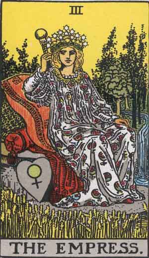 Rider-Waite-Smith illustration for The Empress