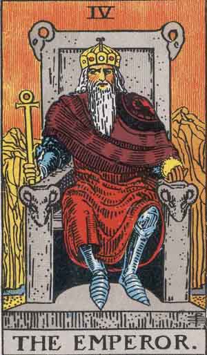 Rider-Waite-Smith illustration for The Emperor