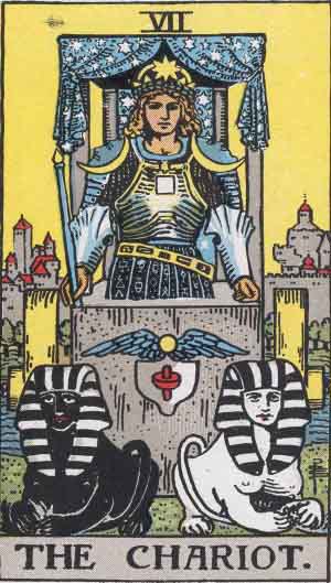 Rider-Waite-Smith illustration for The Chariot
