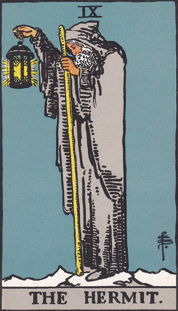 Rider-Waite-Smith illustration for The Hermit