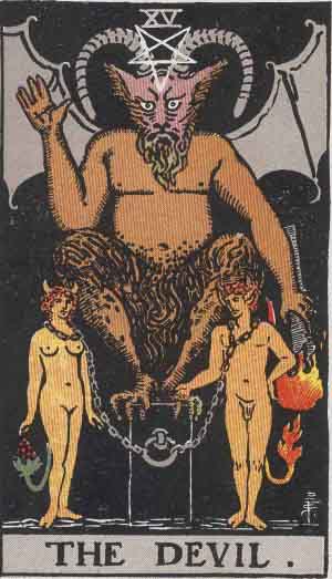 Rider-Waite-Smith illustration for The Devil