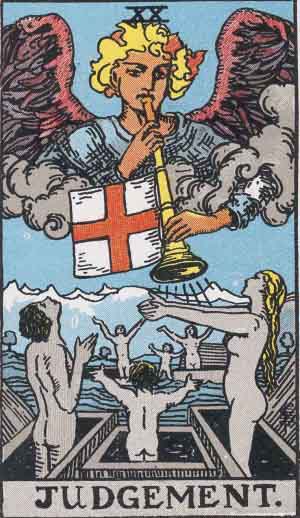 Rider-Waite-Smith illustration for Judgement